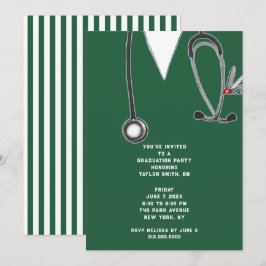 Nurse Grad Party Inbjudningar
