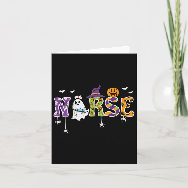 Nurse Halloween Costume Nursing Costume SCrub Top Kort (Framsida)