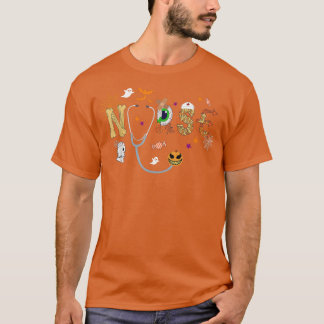 Nurse Halloween Costume Stethoscope Heartbeat Pump T Shirt