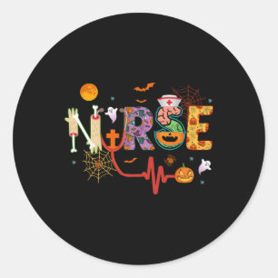 Nurse Halloween Costume Stethoscope Heartslag Pump Runt Klistermärke