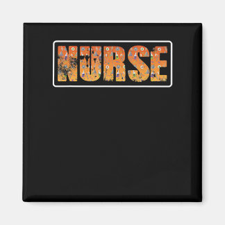 Nurse Halloween Gift med Pumpkin Spider Witch Hat Magnet