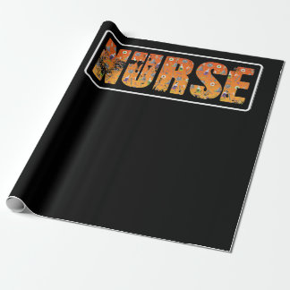 Nurse Halloween Gift med Pumpkin Spider Witch Hat Presentpapper