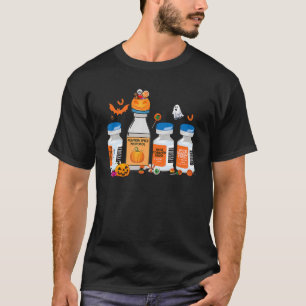 Nurse Halloween Pumpkin Spice Propofol Ativan Hald T Shirt