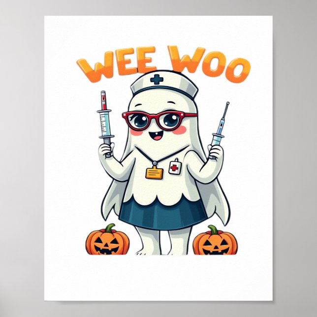 Nurse Halloween redo Classic T-Shirt Poster (Framsidan)