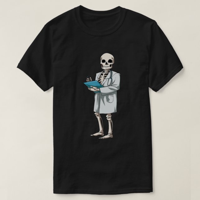 Nurse Halloween Skeleton Doktor Halloween Medical T Shirt (Design framsida)
