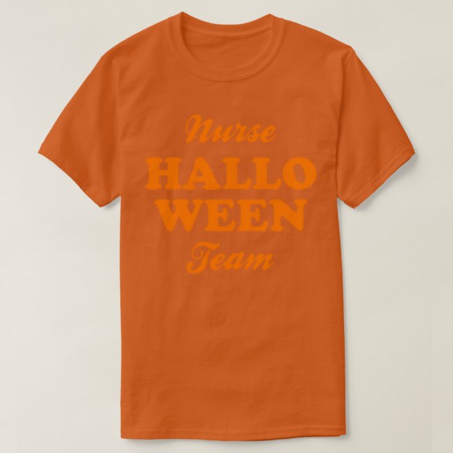 Nurse Halloween Team T Shirt (Design framsida)