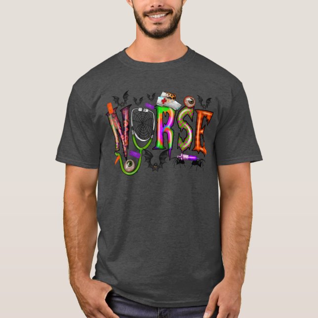 Nurse Halloween-vän T Shirt (Framsida)