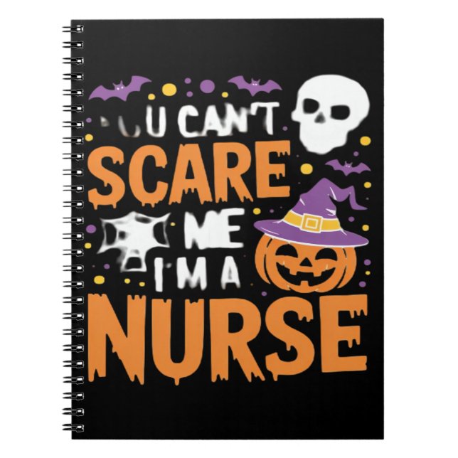 Nurse Halloween Witch Funny Nursing Essential T-Sh Anteckningsbok (Framsidan)