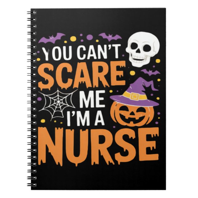 Nurse Halloween Witch Funny Nursing Essential T-Sh Anteckningsbok (Framsidan)