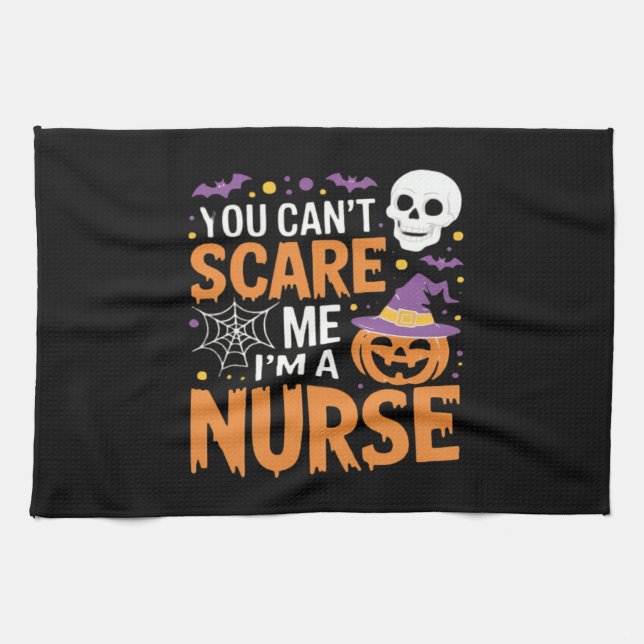 Nurse Halloween Witch Funny Nursing Essential T-Sh Kökshandduk (Horisontell)