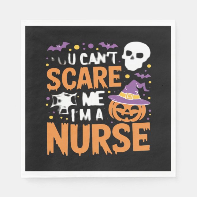 Nurse Halloween Witch Funny Nursing Essential T-Sh Pappersservett (Framsidan)