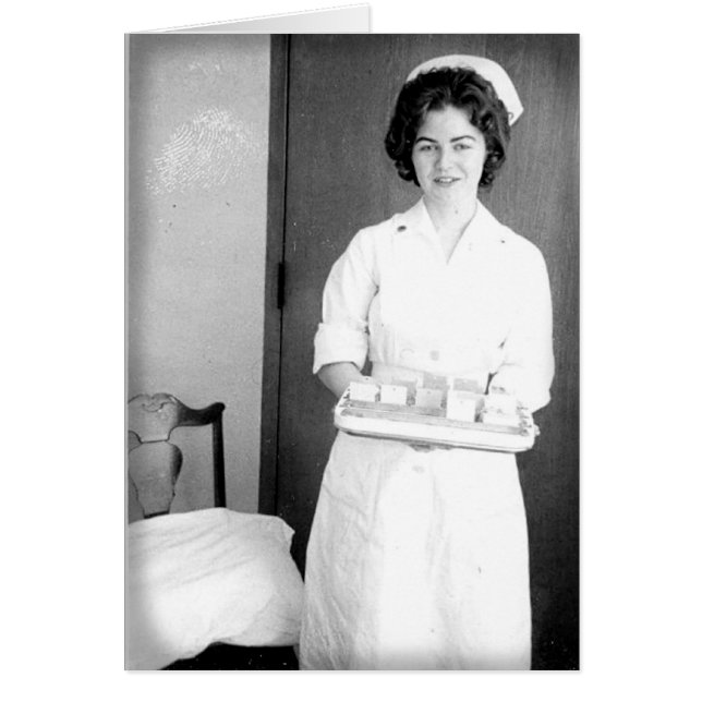 NURSE HÄLSNINGSKORT (Framsidan)