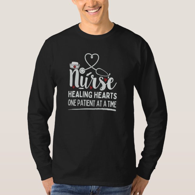 Nurse healing hearts  Nurse Girl Nursing Nurses Wo T Shirt (Framsida)