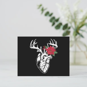 Nurse Heart Anatomy Reindeer Heart Cath Lab RN Helg Vykort