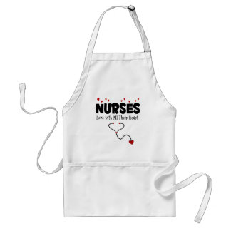 Nurse Heart Gift Förkläde
