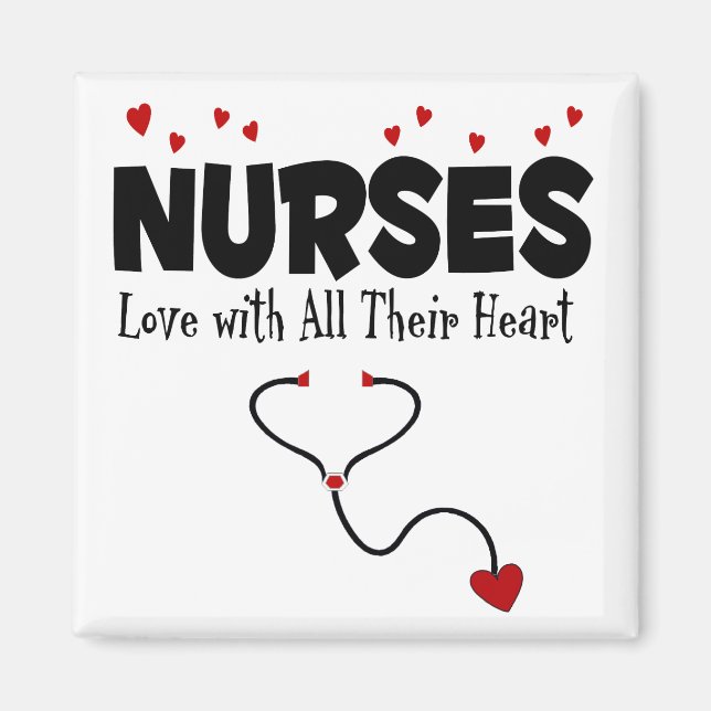 Nurse Heart Gift Magnet (Framsidan)