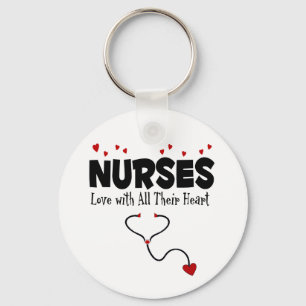Nurse Heart Gift Nyckelring