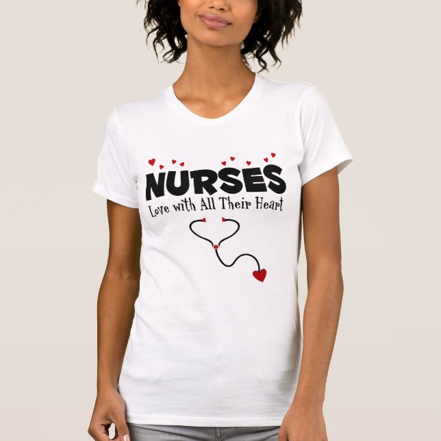 Nurse Heart Gift Tee (Framsida)