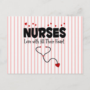Nurse Heart Gift Vykort