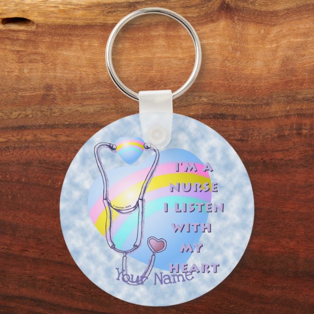 Nurse Heart Nyckelring (Framsida)