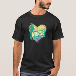 Nurse Heartslag Vintage Studenten Nursing School T Shirt