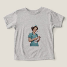 Nurse Holding Newborn – Gentle Care Medical Design T Shirt