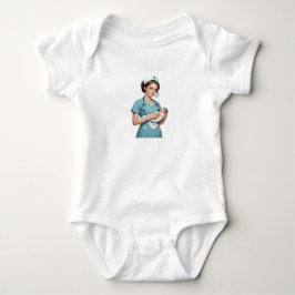 Nurse Holding Newborn – Gentle Care Medical Design T Shirt