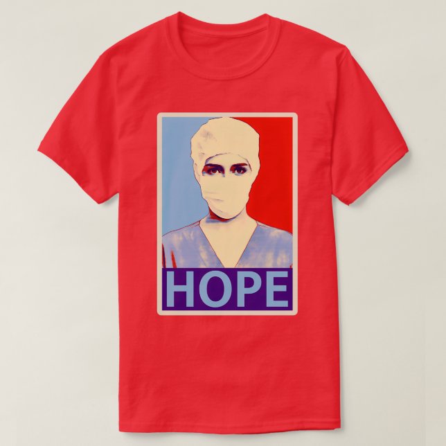 Nurse HOPE Tribute i Shepard Fairey Stil T Shirt (Design framsida)