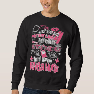 Nurse Humor för sjuksköterskefynliga sjukförsäkrin Lång Ärmad Tröja