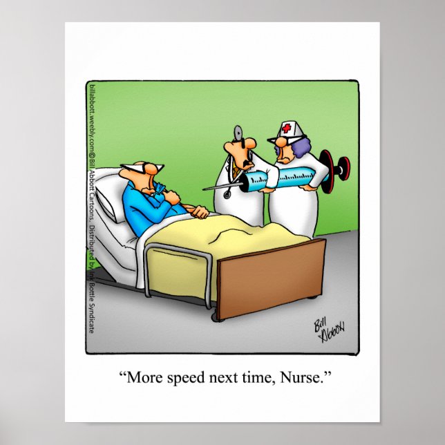 Nurse Humor Poster Gift (Framsidan)