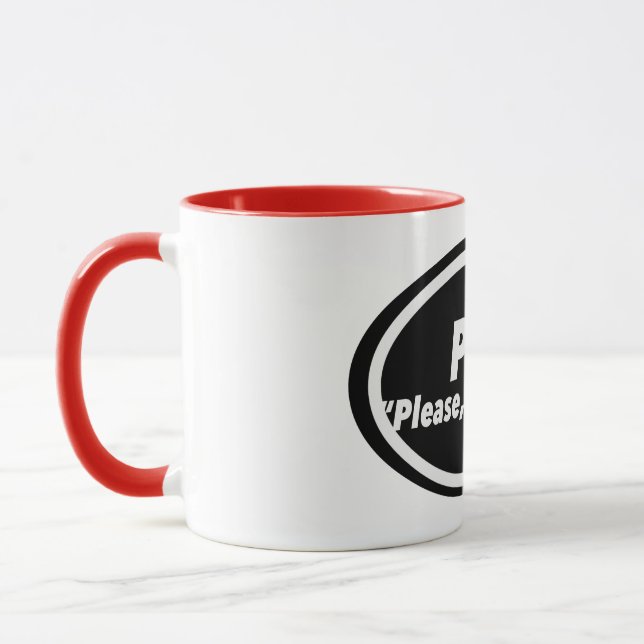 Nurse Humor Print Novelty: P R N Mugg (Vänster)