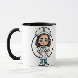 Nurse Illustration Coffee Mug Mugg