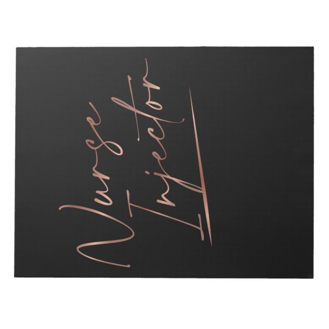 Nurse Injector Studenten Aesthetic Nurs Anteckningsblock (Framsida)