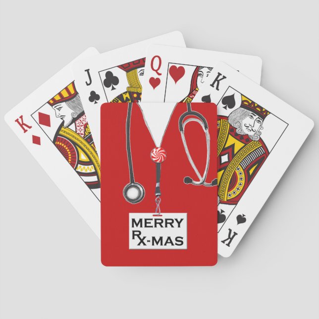 Nurse jul Helgdag Gift Casinokort (Baksidan)