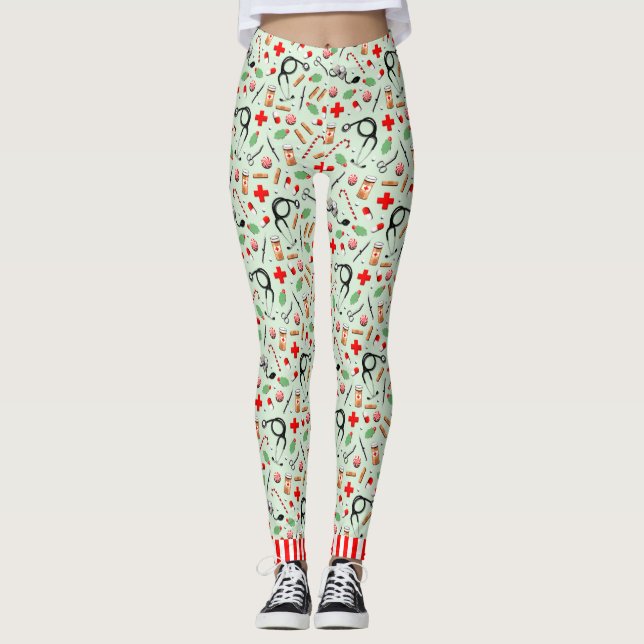 Nurse jul leggings (Framsida)