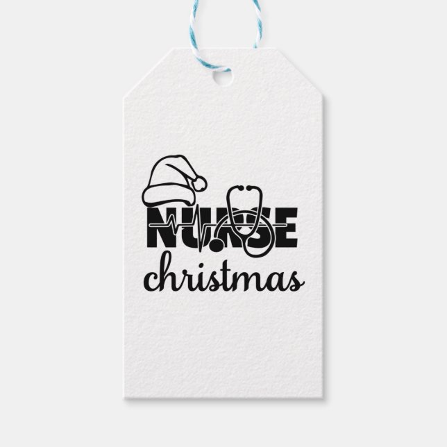 Nurse jul PNG Presentetikett (Framsidan)