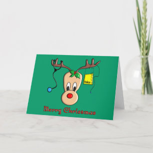 Nurse jul Reindeer Gifts Helgkort