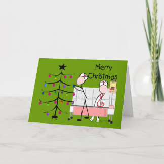 Nurse julkort "God jul" Helgkort