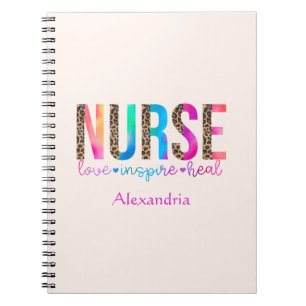 Nurse - Kärlek, Inspire, Heal Anteckningsbok