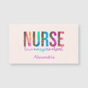 "Nurse - Kärlek, Inspire, Heal" i Regnbåge Färg