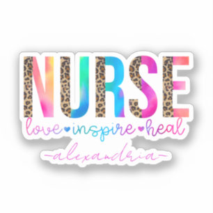 Nurse - Kärlek, Inspire, Heal Klistermärken