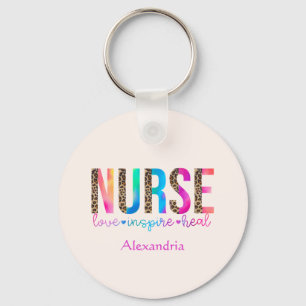 Nurse - Kärlek, Inspire, Heal Nyckelring