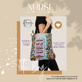 Nurse Kärlek Inspire Heal Tote Tygkasse
