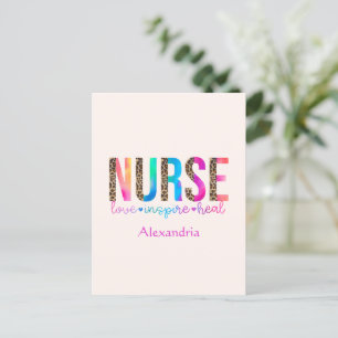 Nurse - Kärlek, Inspire, Heal Vykort