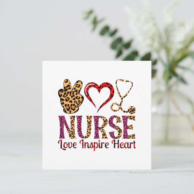 Nurse Kärlek Inspire Heart - Motivational Nurse (2 (Stående Fram)