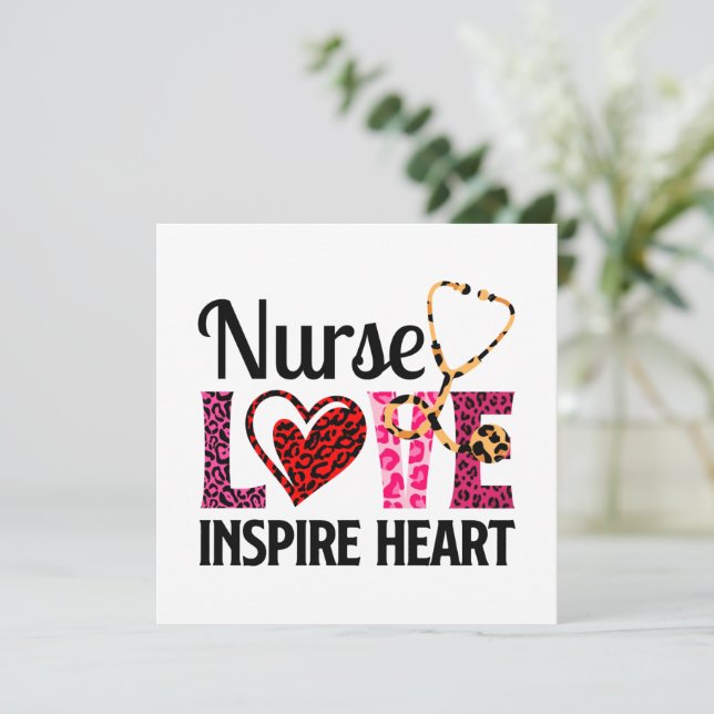 Nurse Kärlek Inspire Heart - Motivational Nurse Or (Stående Fram)