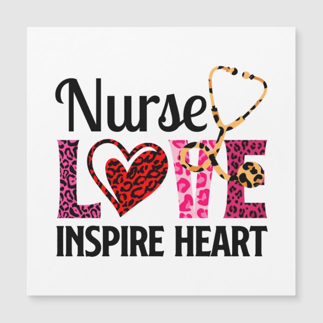 Nurse Kärlek Inspire Heart - Motivational Nurse Or (Framsida)