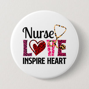 Nurse Kärlek Inspire Heart - Motivational Nurse Or Knapp