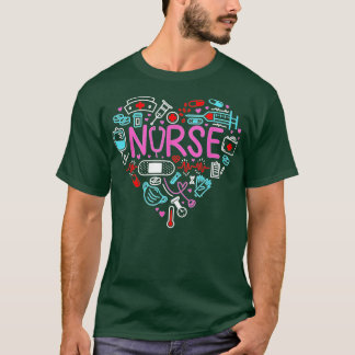 Nurse Kärlek Nursing Student RN Life Tack Gifts T Shirt