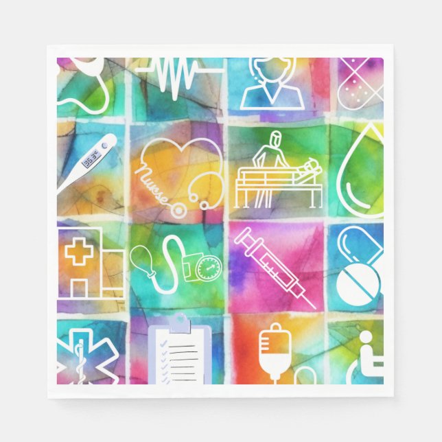 Nurse Kärlek Pappersservett (Framsidan)